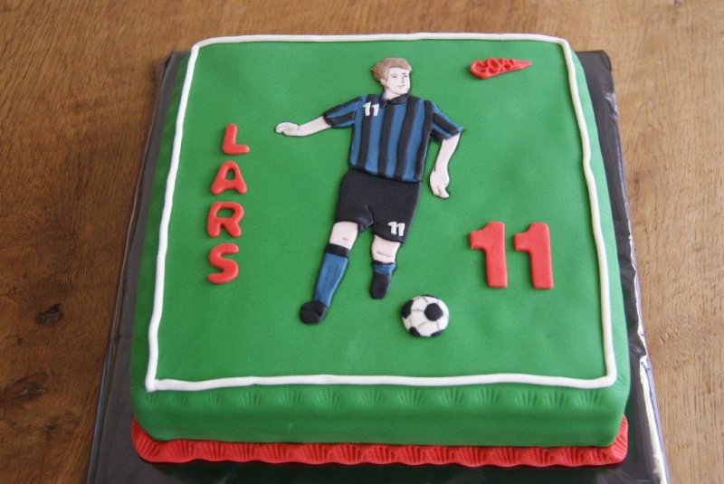 voetbal cake